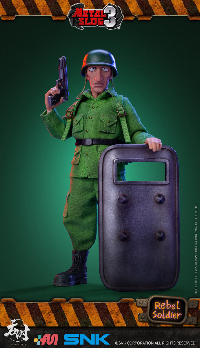 Pedido Figura Rebel Soldier - METAL SLUG III marca Tunshi Studio SNK escala pequeña 1/12