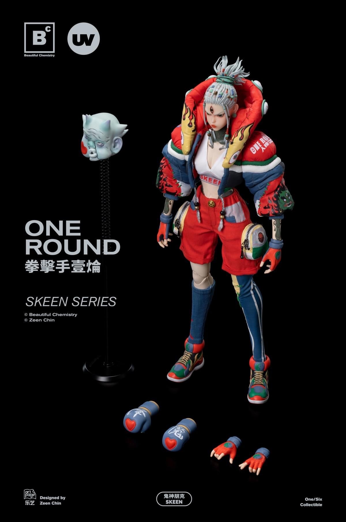 Preventa Figura One Round - Skeen Series marca Beautiful Chemistry UV202405 escala 1/6 (ART TOY)