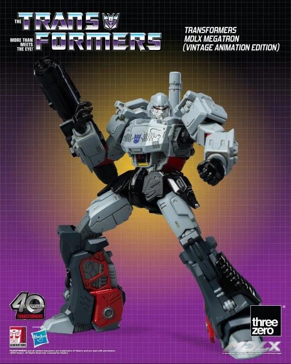 Pedido Figura MDLX Megatron (Vintage Animation) Exclusive 40th Aniversary - Transformers marca Threezero 3Z0694 (18 cm)