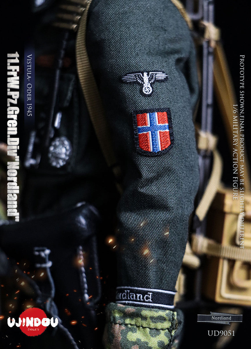 Preventa Figura WWII 11.FrW.Pz.Gren.Div "Nordland" - Vistula- Oder 1945 marca Ujindou UD9051 escala 1/6