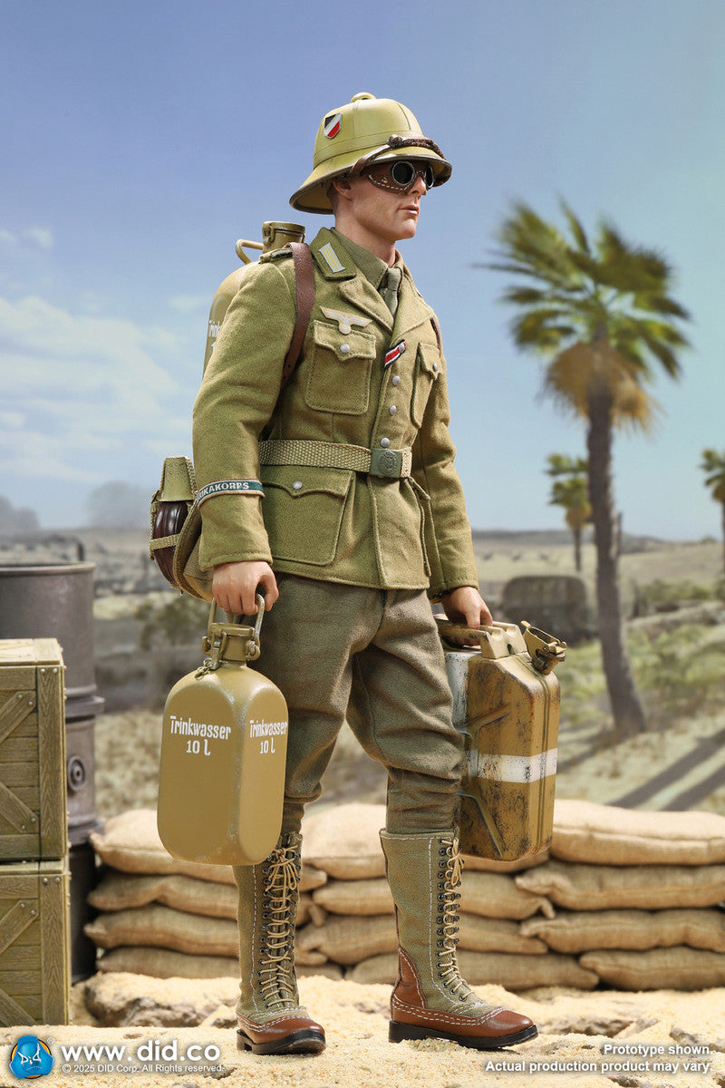 Preventa Figura Ishaan & Panzer Commander (2 cabezas 1 cuerpo) - Stauffenberg - WWII German Africa Corps Supply Duty marca DID V80185 escala 1/6
