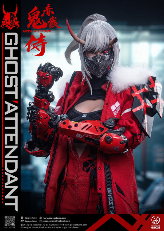 Preventa Figura Ghost Attendant Red Remains marca Pop Costume GS-002 escala 1/6