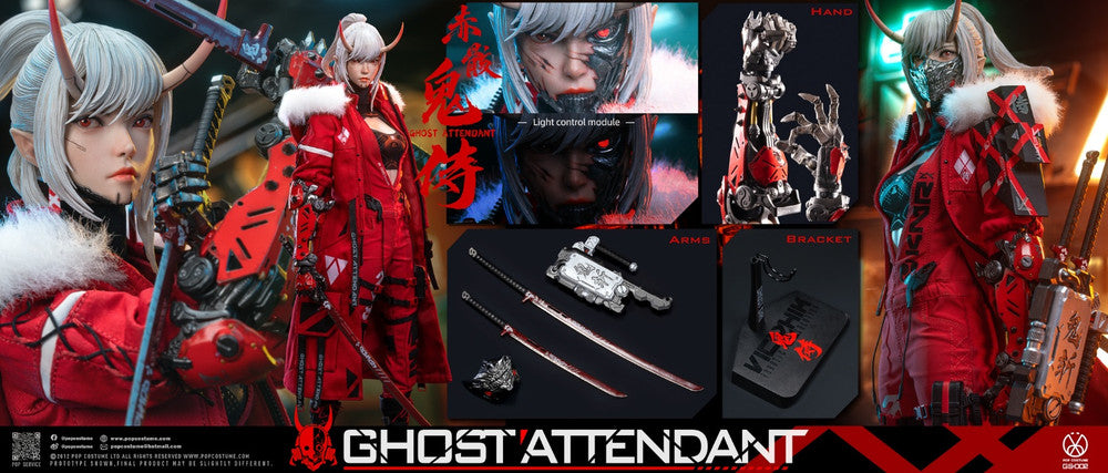 Preventa Figura Ghost Attendant Red Remains marca Pop Costume GS-002 escala 1/6
