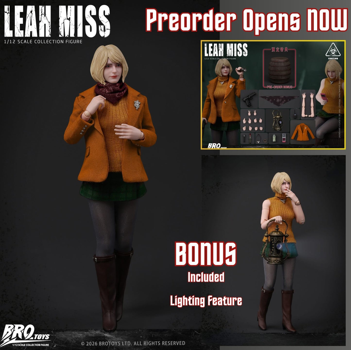 Preventa Figura Leah Miss marca Brotoys LR015 escala 1/12