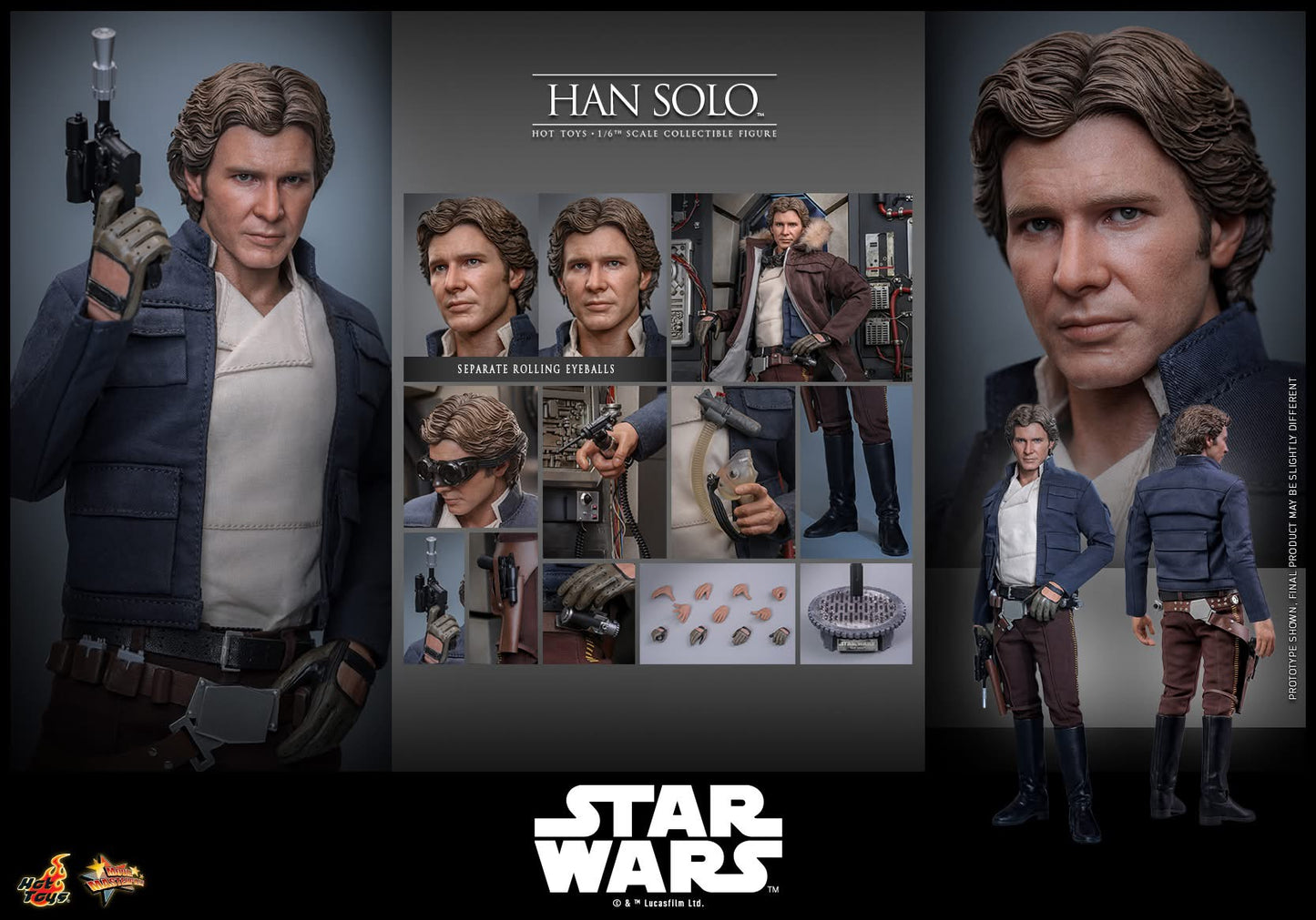 Preventa Figura Han Solo - Star Wars: The Empire Strikes Back marca Hot Toys MMS846 escala 1/6