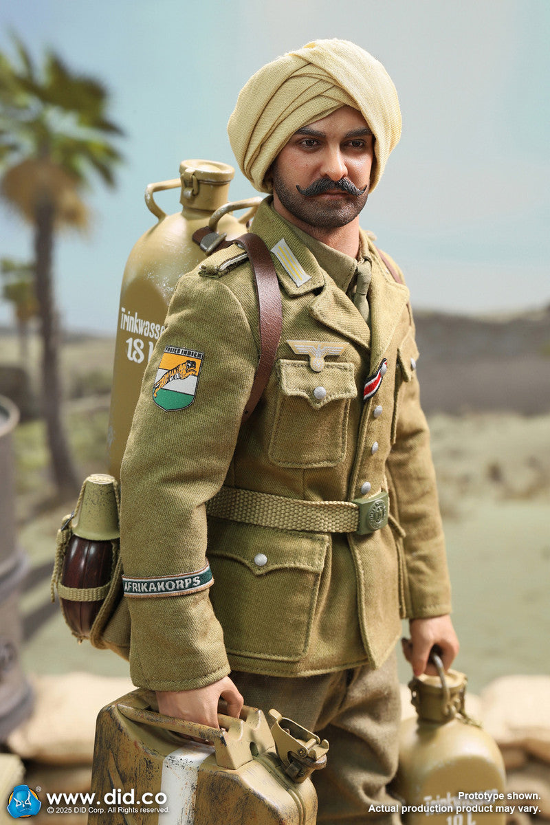 Preventa Figura Ishaan & Panzer Commander (2 cabezas 1 cuerpo) - Stauffenberg - WWII German Africa Corps Supply Duty marca DID V80185 escala 1/6