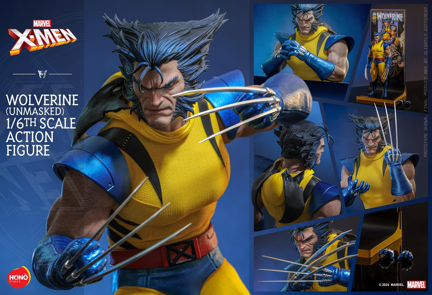 Pedido Figura Wolverine (Unmasked) - X-Men marca Hot Toys x Hono Studio HS06 escala 1/6