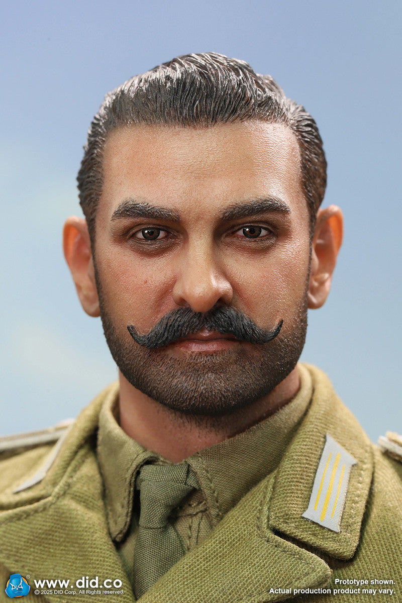 Preventa Figura Ishaan & Panzer Commander (2 cabezas 1 cuerpo) - Stauffenberg - WWII German Africa Corps Supply Duty marca DID V80185 escala 1/6