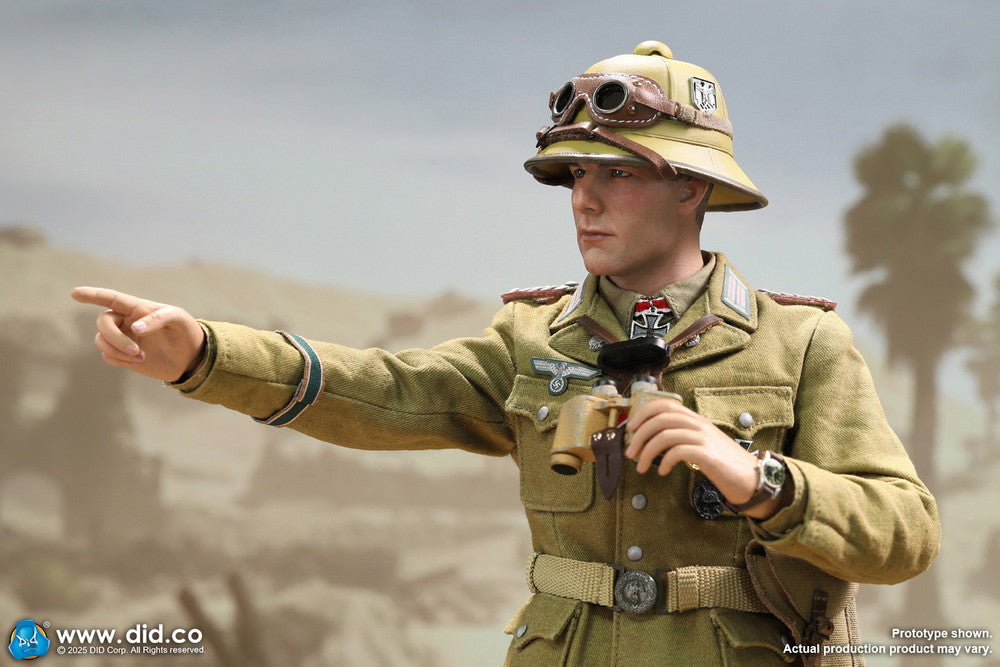 Preventa Figura Ishaan & Panzer Commander (2 cabezas 1 cuerpo) - Stauffenberg - WWII German Africa Corps Supply Duty marca DID V80185 escala 1/6