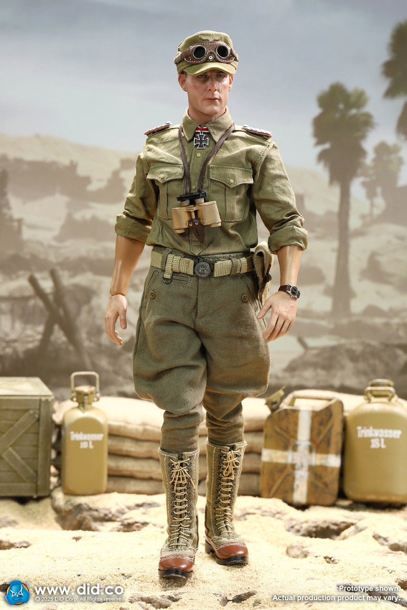 Preventa Figura Ishaan & Panzer Commander (2 cabezas 1 cuerpo) - Stauffenberg - WWII German Africa Corps Supply Duty marca DID V80185 escala 1/6
