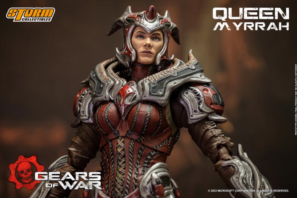 Preventa Figura Queen Myrrah - Gears of War marca Storm Collectibles escala pequeña 1/12