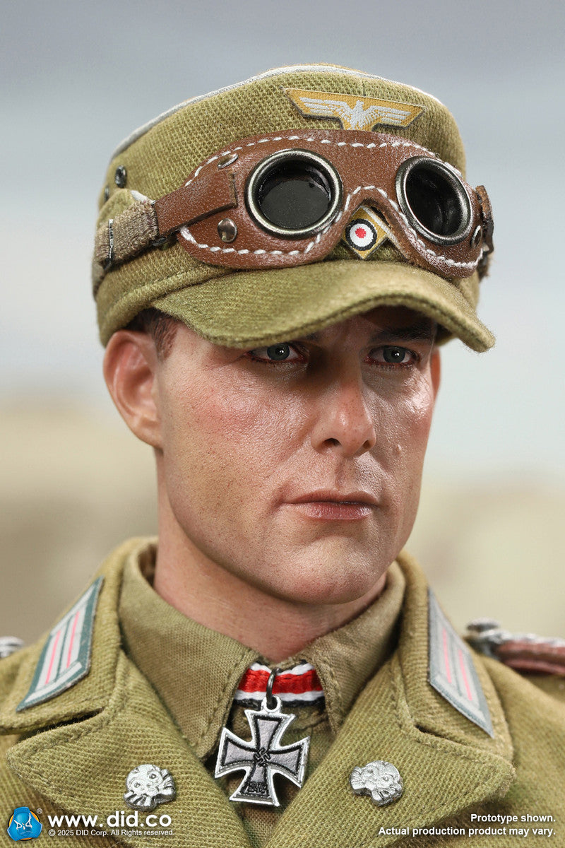 Preventa Figura Ishaan & Panzer Commander (2 cabezas 1 cuerpo) - Stauffenberg - WWII German Africa Corps Supply Duty marca DID V80185 escala 1/6