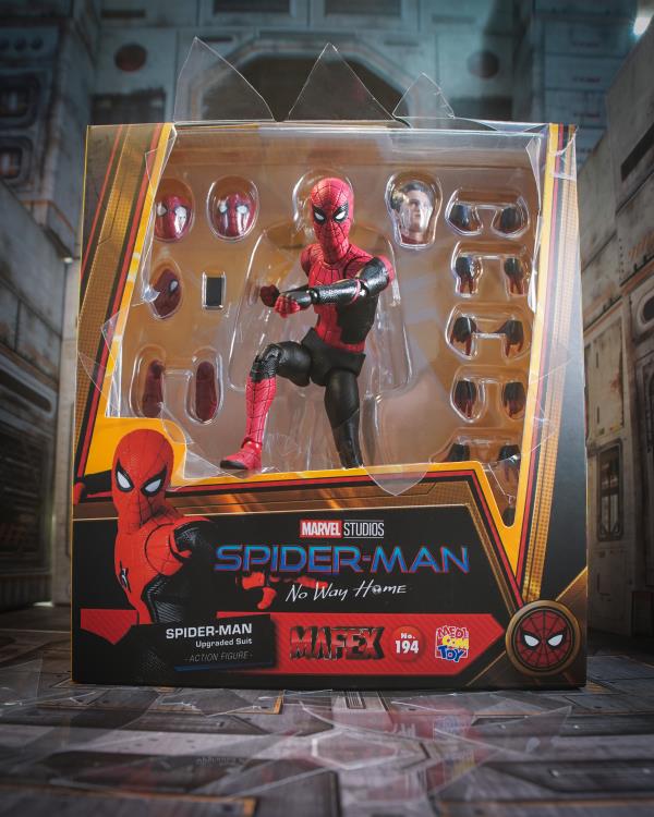 Pedido Figura Spider-Man (Upgraded Suit) - Spider-Man: No Way Home - MAFEX marca Medicom Toy No.194 escala pequeña 1/12