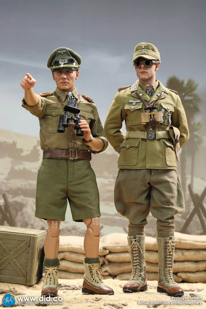 Preventa Figura Ishaan & Panzer Commander (2 cabezas 1 cuerpo) - Stauffenberg - WWII German Africa Corps Supply Duty marca DID V80185 escala 1/6
