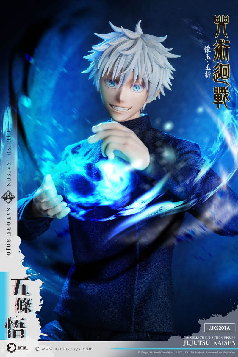 Preventa Figura SATORU GOJO - Jujutsu Kaisen marca Asmus Toys JJKS201A escala 1/6