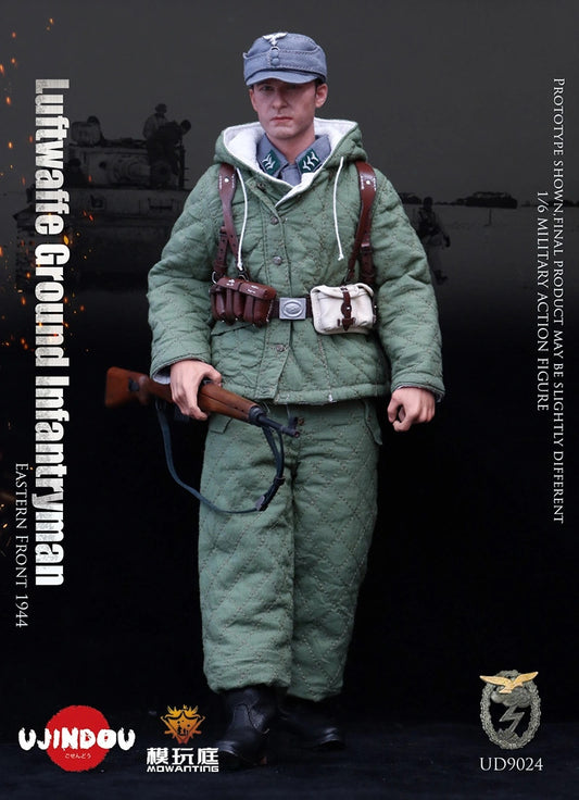 Preventa Figura WWII German Luftwaffe Field Divisions - Infantry Eastern Front 1944 marca Ujindou UD9024 escala 1/6