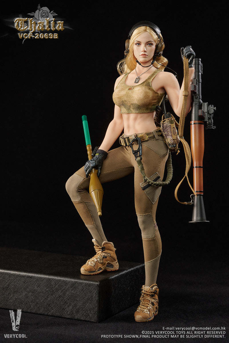 Preventa Figura Thalia (Cabello rubio) - Desert Female Soldier marca Verycool VCF-2069B escala 1/6