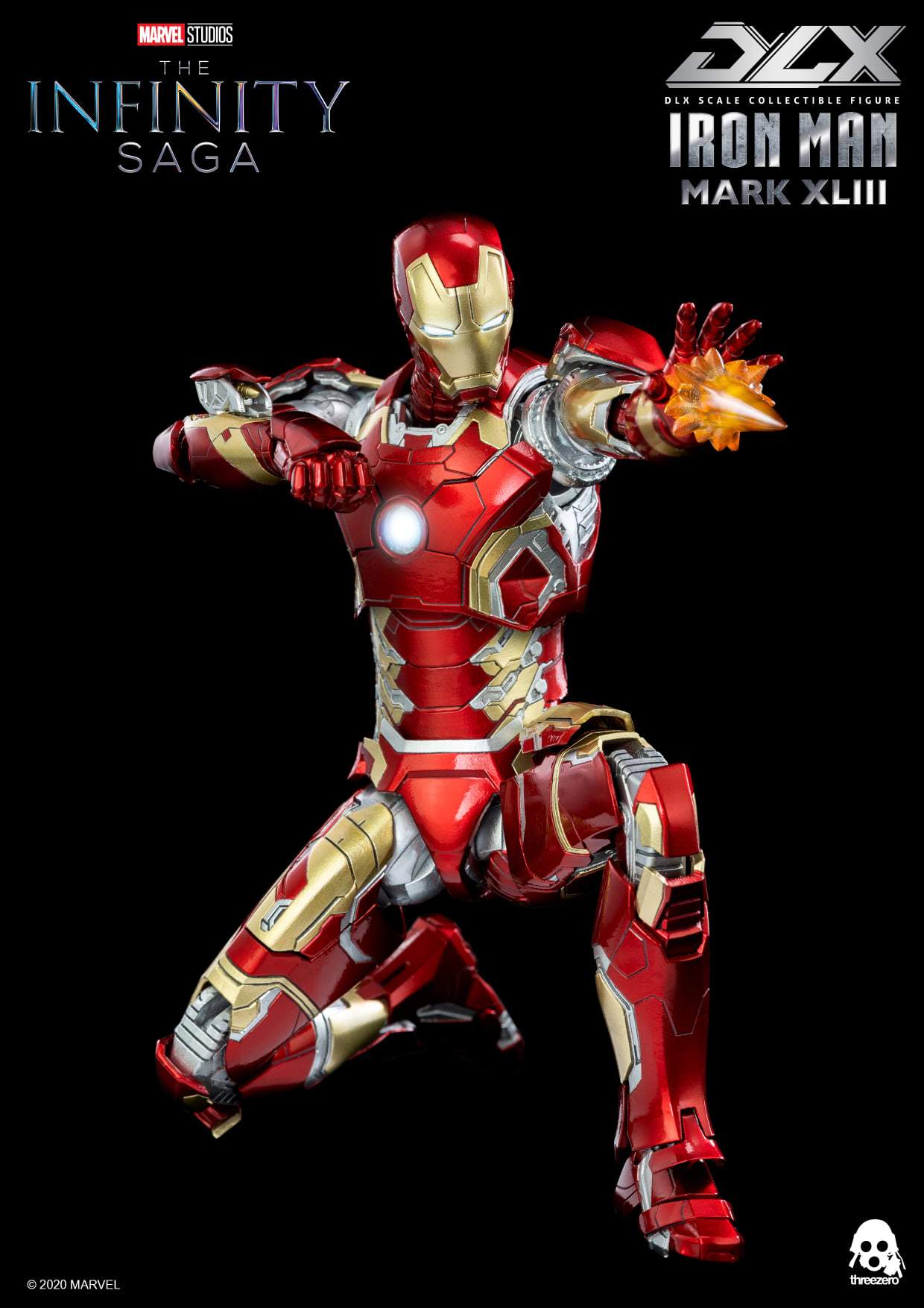 Pedido Figura DLX Iron Man Mark 43 - Avengers Infinity Saga marca Threezero 3Z0247 escala pequeña 1/12 (resurtido)