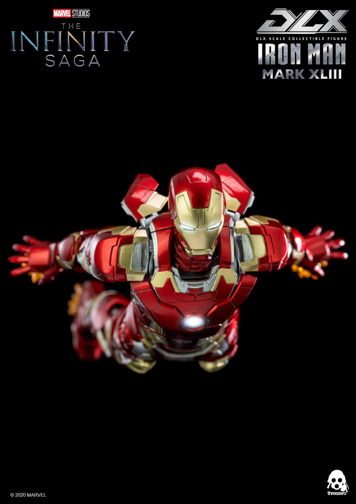 Pedido Figura DLX Iron Man Mark 43 - Avengers Infinity Saga marca Threezero 3Z0247 escala pequeña 1/12 (resurtido)