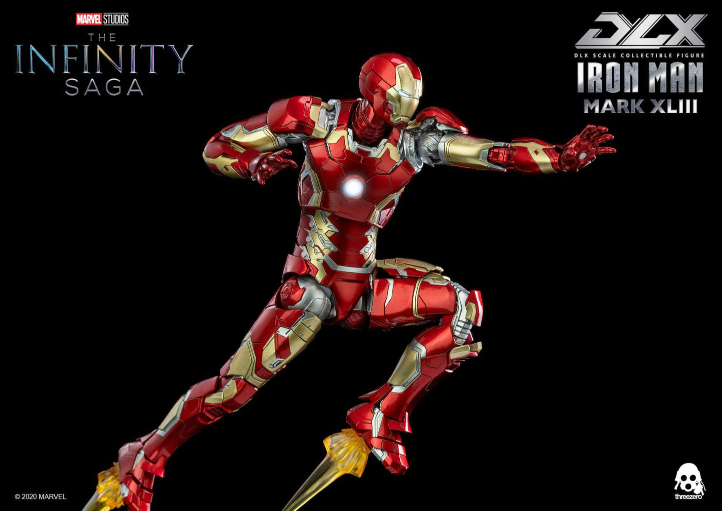 Pedido Figura DLX Iron Man Mark 43 - Avengers Infinity Saga marca Threezero 3Z0247 escala pequeña 1/12 (resurtido)