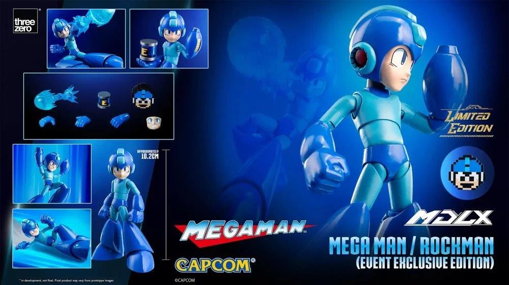 Pedido Figura MDLX Mega Man / Rockman (Event Exclusive version) (Edición Limitada) marca Threezero 3Z0572 escala pequeña 1/12