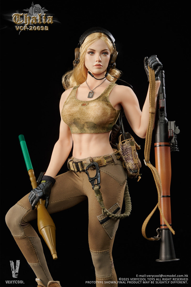 Preventa Figura Thalia (Cabello rubio) - Desert Female Soldier marca Verycool VCF-2069B escala 1/6