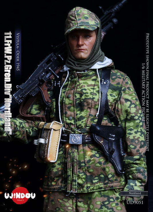 Preventa Figura WWII 11.FrW.Pz.Gren.Div "Nordland" - Vistula- Oder 1945 marca Ujindou UD9051 escala 1/6