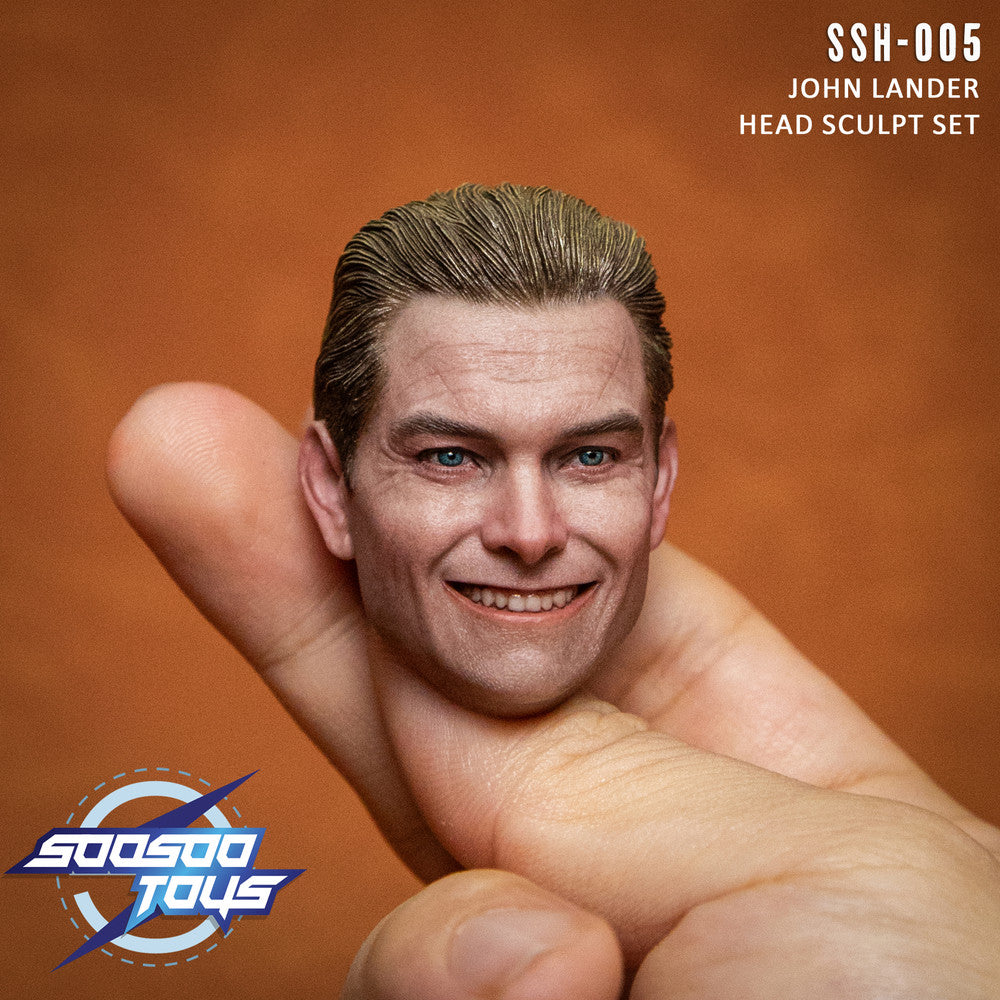Pedido Set de Cabezas de John Lander (2 piezas) marca Soosootoys SSH-005 escala 1/6