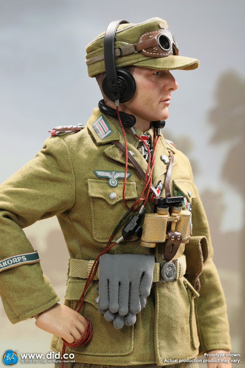 Preventa Figura Ishaan & Panzer Commander (2 cabezas 1 cuerpo) - Stauffenberg - WWII German Africa Corps Supply Duty marca DID V80185 escala 1/6