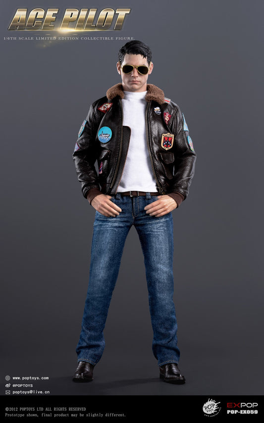 Preventa Figura Ace Pilot (Jacket Edition) marca Poptoys EX059 escala 1/6