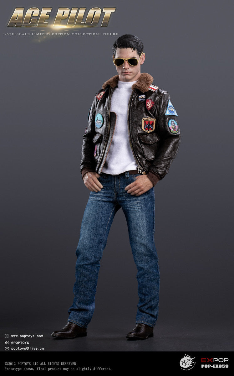 Preventa Figura Ace Pilot (Jacket Edition) marca Poptoys EX059 escala 1/6