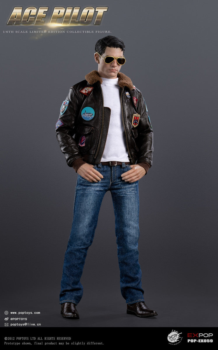 Preventa Figura Ace Pilot (Jacket Edition) marca Poptoys EX059 escala 1/6