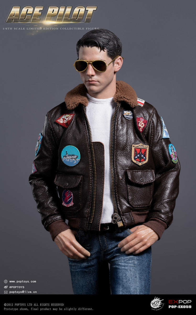 Preventa Figura Ace Pilot (Jacket Edition) marca Poptoys EX059 escala 1/6