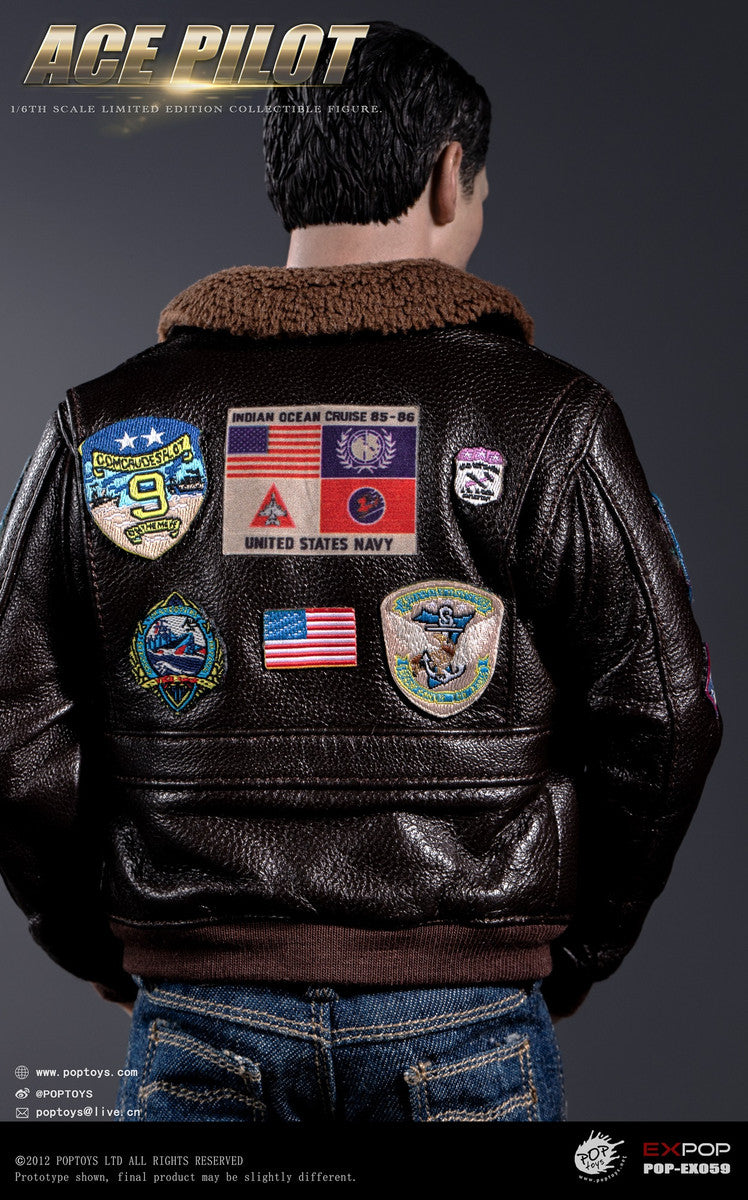Preventa Figura Ace Pilot (Jacket Edition) marca Poptoys EX059 escala 1/6
