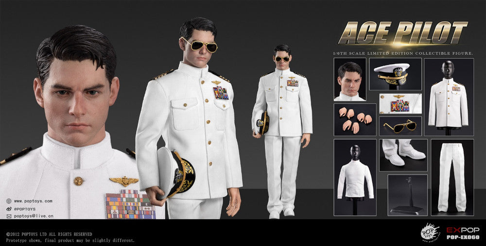 Preventa Figura Ace Pilot (Uniform Edition) marca Poptoys EX060 escala 1/6