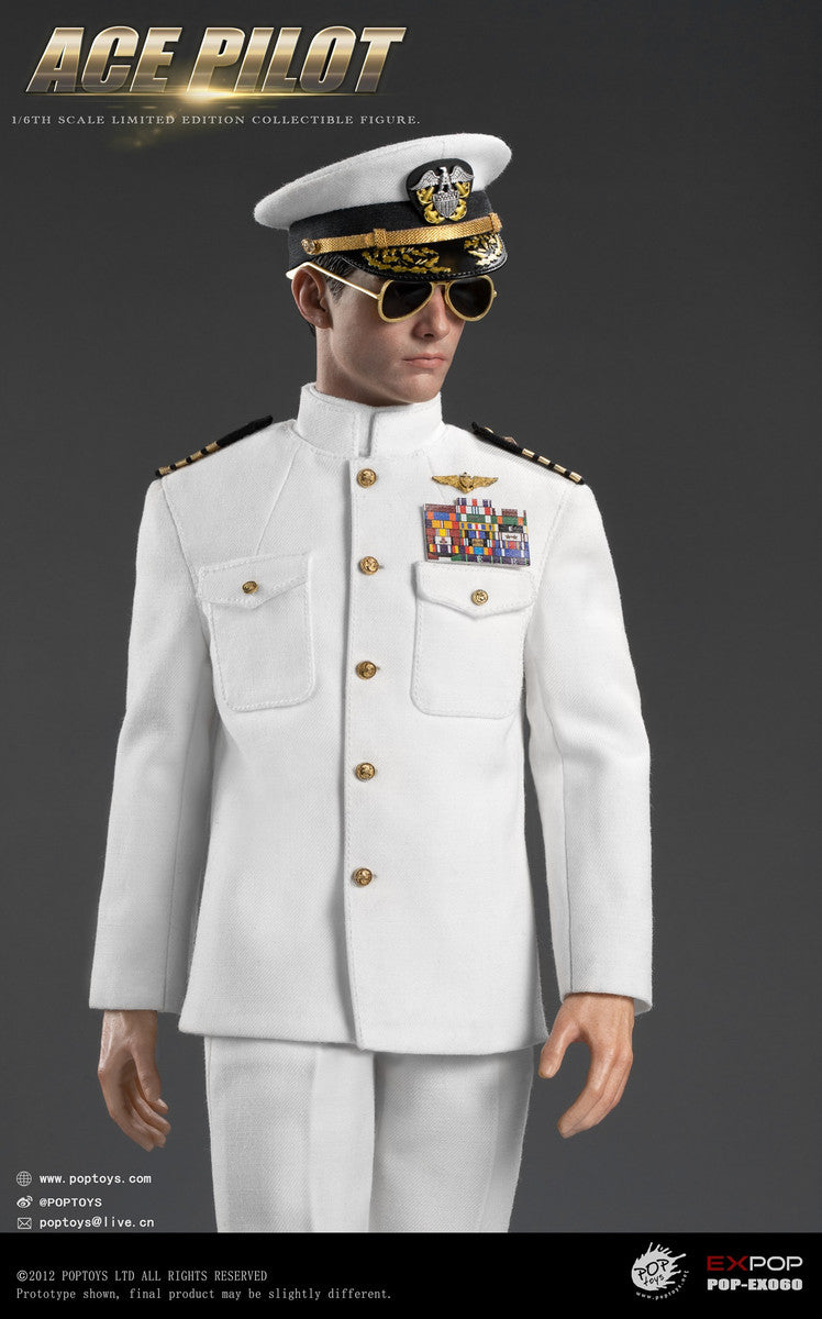 Preventa Figura Ace Pilot (Uniform Edition) marca Poptoys EX060 escala 1/6