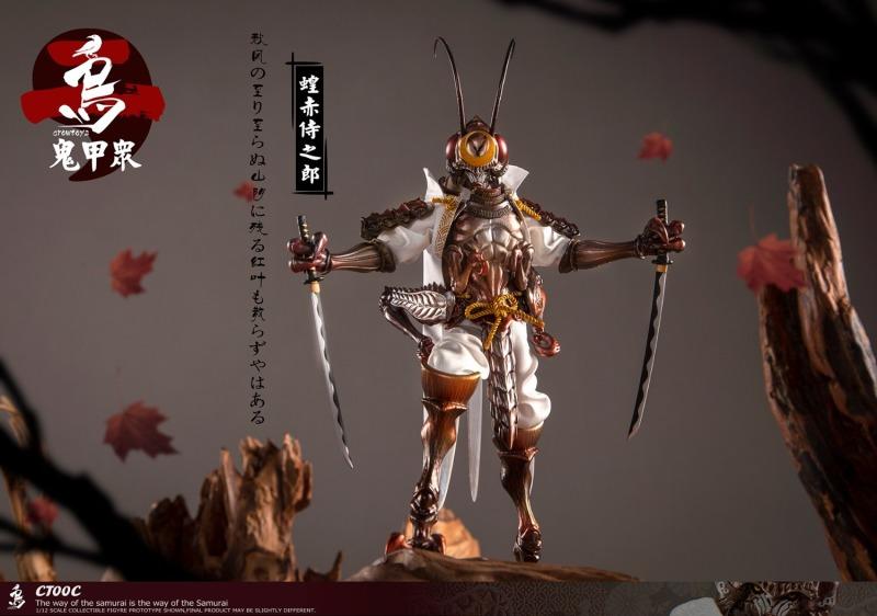 Pedido Figura "ONI KOSHU" Locust Red Samurai Noro marca Crowtoys CT00C escala pequeña 1/12