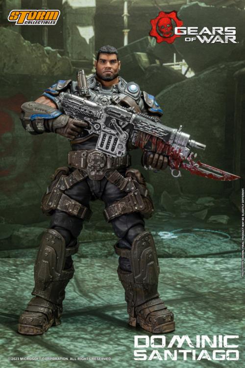 Preventa Figura Dominic Santiago - Gears of War marca Storm Collectibles escala pequeña 1/12