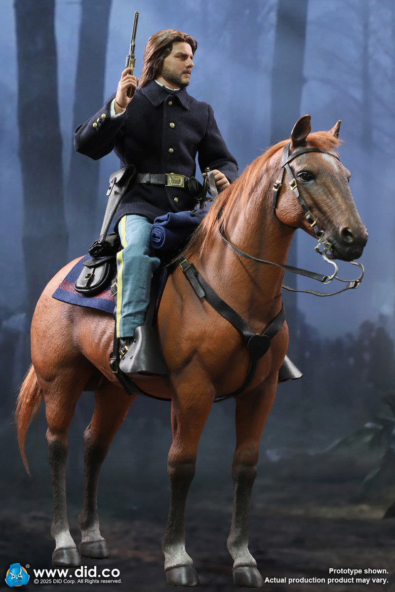 Preventa Figura Caballo de Guerra marrón-rojo (de pie) marca DID E60082 escala 1/6