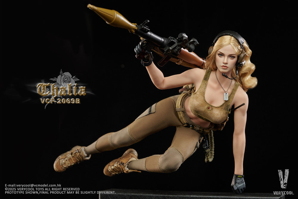 Preventa Figura Thalia (Cabello rubio) - Desert Female Soldier marca Verycool VCF-2069B escala 1/6