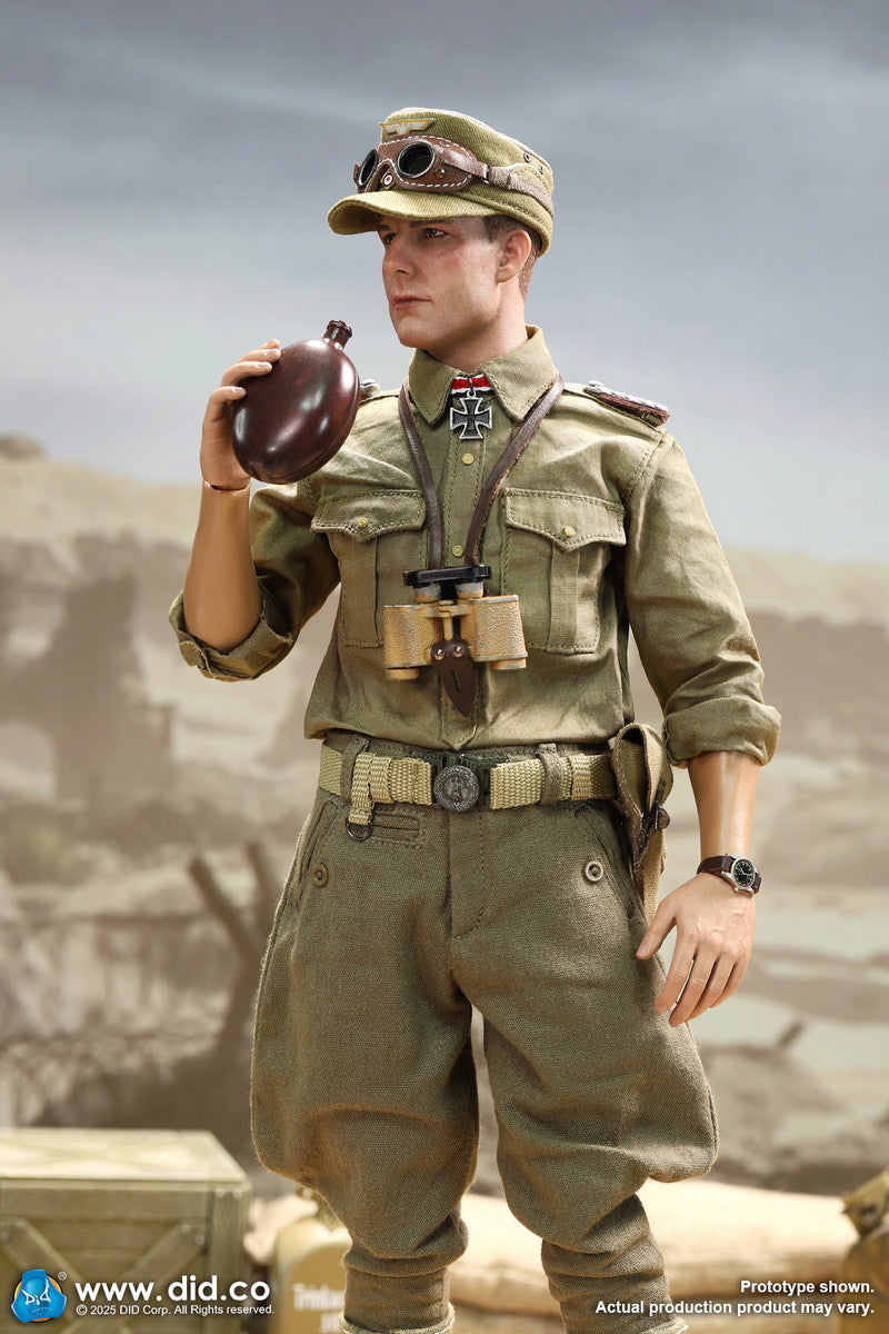 Preventa Figura Ishaan & Panzer Commander (2 cabezas 1 cuerpo) - Stauffenberg - WWII German Africa Corps Supply Duty marca DID V80185 escala 1/6