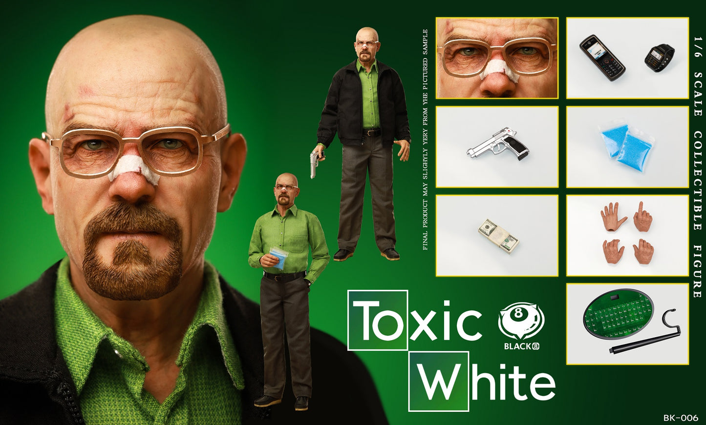 Pedido Figura Toxic White marca Black 8 Studio BK006 escala 1/6