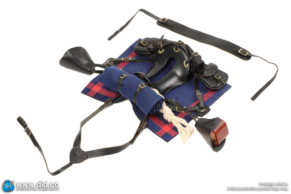 Preventa Figura Caballo de Guerra marrón-rojo (de pie) marca DID E60082 escala 1/6