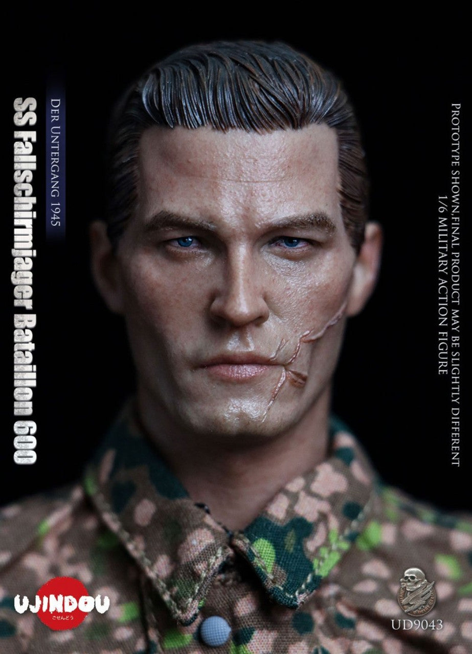Preventa Figura WWII SS Fallschirmjager Bataillon 600 - Der Untergang 1945 marca Ujindou UD9043 escala 1/6