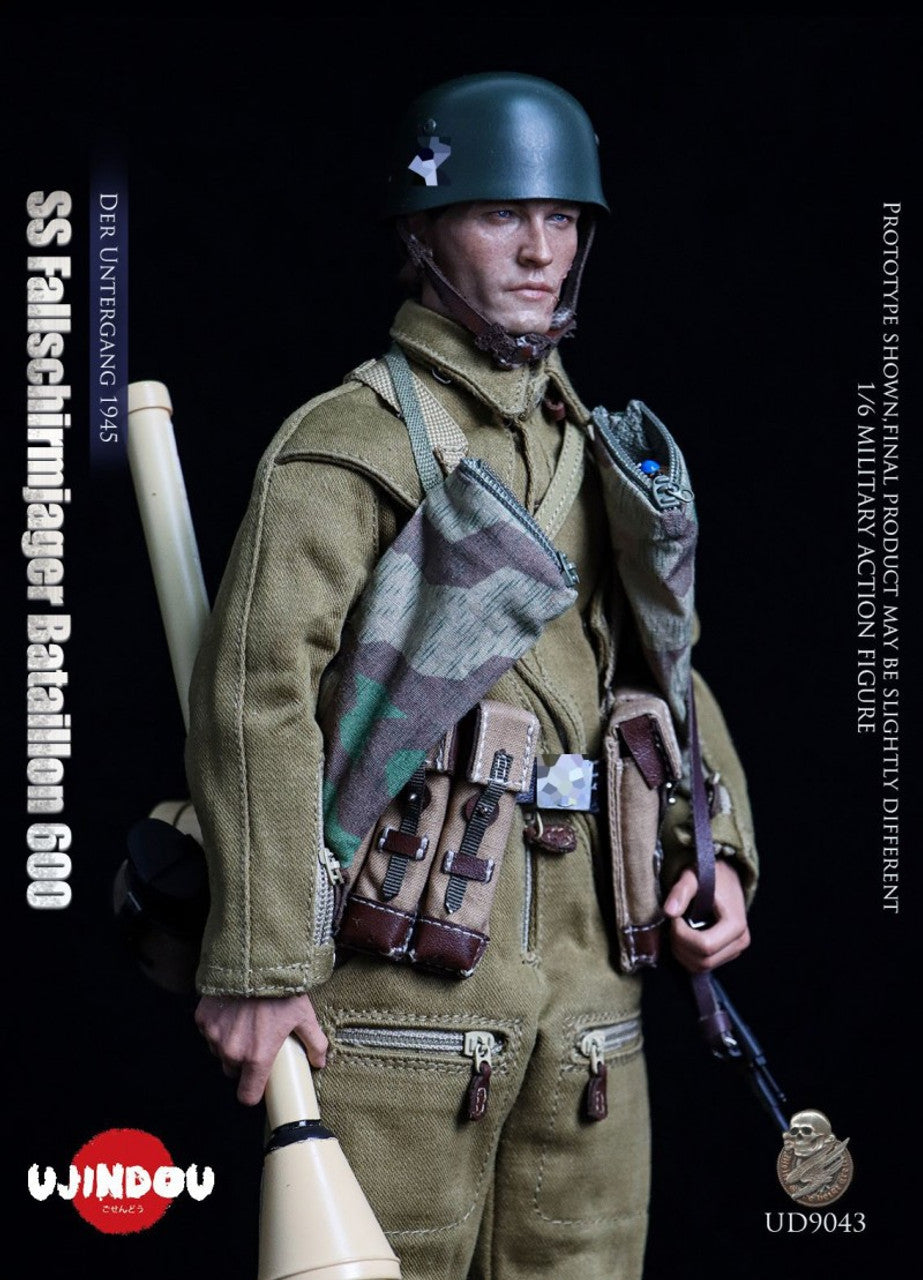 Preventa Figura WWII SS Fallschirmjager Bataillon 600 - Der Untergang 1945 marca Ujindou UD9043 escala 1/6