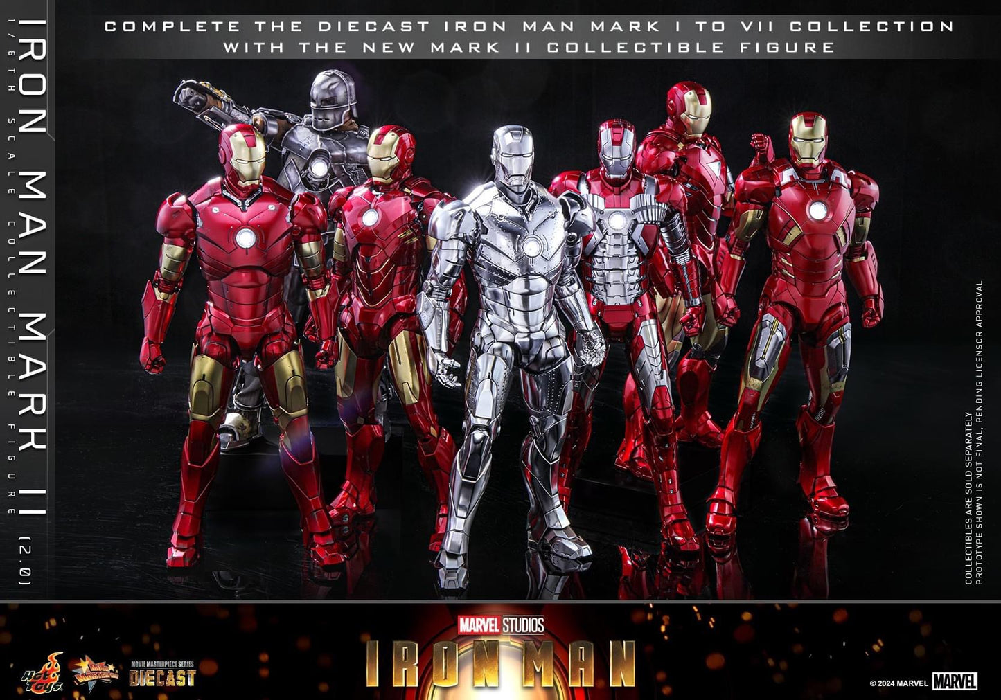 Preventa Figura Hot Toys Iron Man Mark II (2.0) marca Hot Toys MMS733 D59 escala 1/6