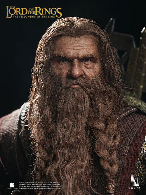 Preventa Figura GIMLI (Cabello enraizado) - The Lord of the Rings: The Fellowship of the Ring marca INART A033 Queen Studio escala 1/6