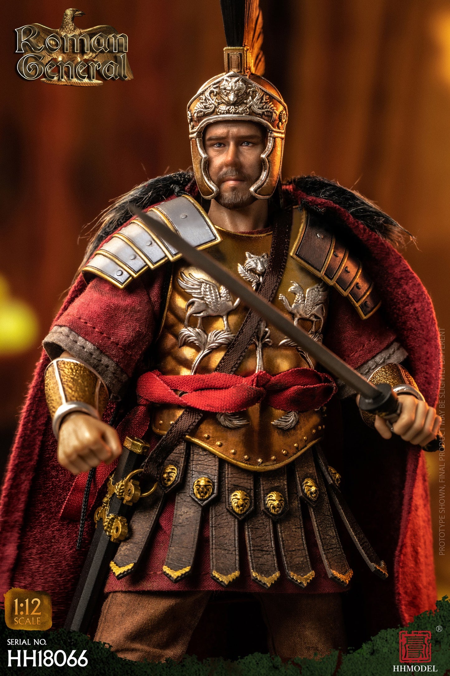 Pedido Figura Roman General (incluye caballo de guerra) marca HHModel HH18066 escala pequeña 1/12