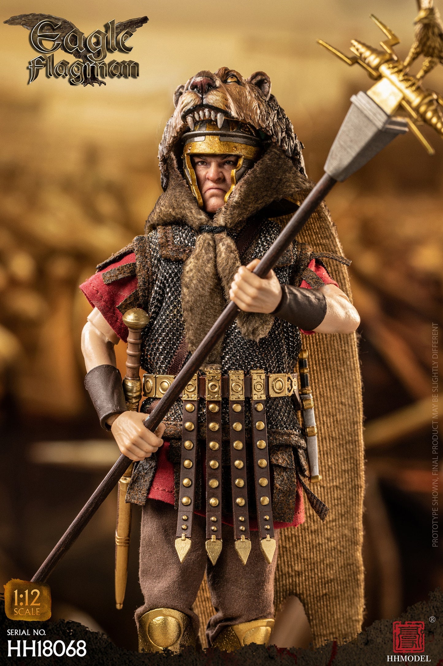 Pedido Figura Imperial Legion Rome Eagle Flagman marca HHModel HH18068 escala pequeña 1/12