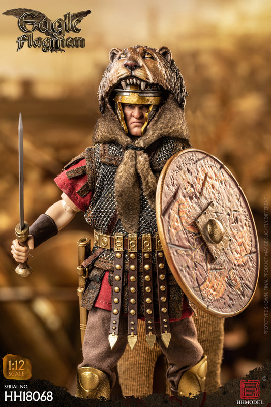 Pedido Figura Imperial Legion Rome Eagle Flagman marca HHModel HH18068 escala pequeña 1/12